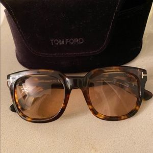 Tom Ford Tortoise sunglasses.